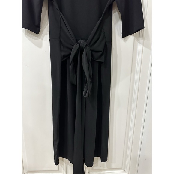 Tahari  Women's Black 3/4" Sleeve  Dress NWT Size M Business Office Attire - Picture 6 of 14